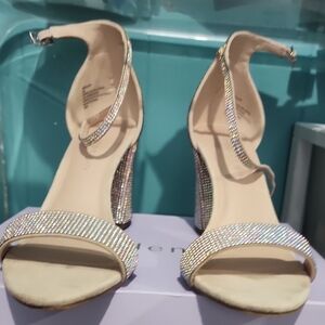 Madden Girl Sparkling Silver Heels